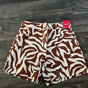 Brand New SPANX Zebra Stripe Shorts Size Medium